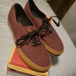 Maroon vans